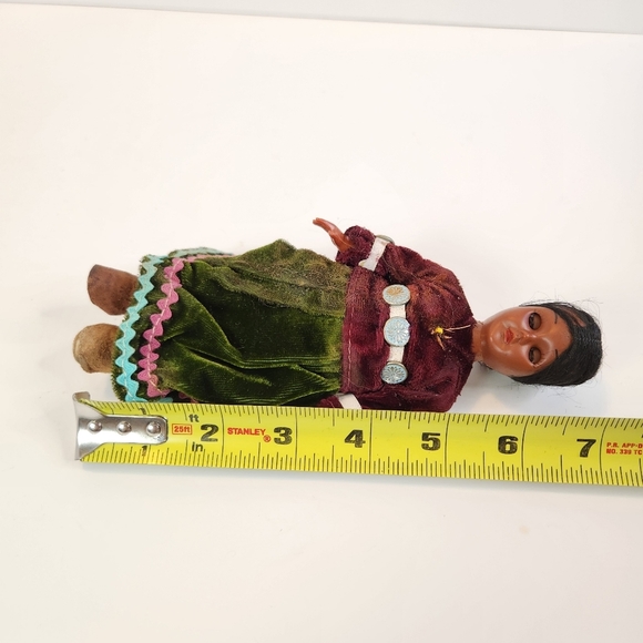 Vintage Native American Navajo Carlson Doll Woman Eyes Open Close First Nations - Picture 9 of 10